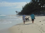 Jackson and Randy on the beach